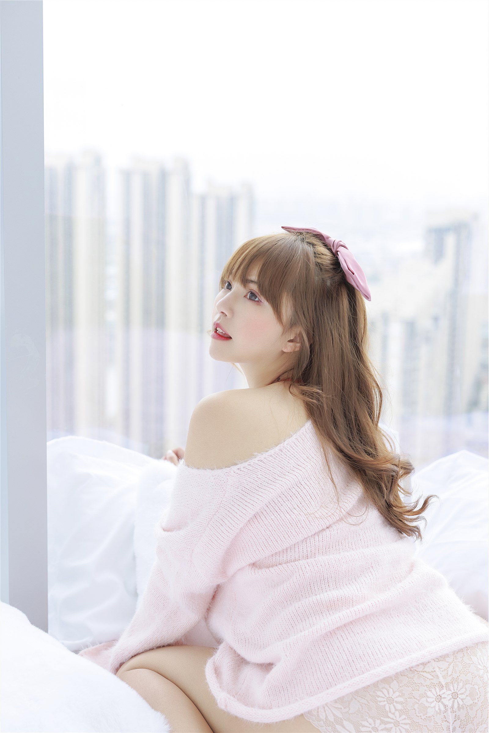 002. Zhang Siyun Nice - Internal purchase of watermark free pink sweater(45)